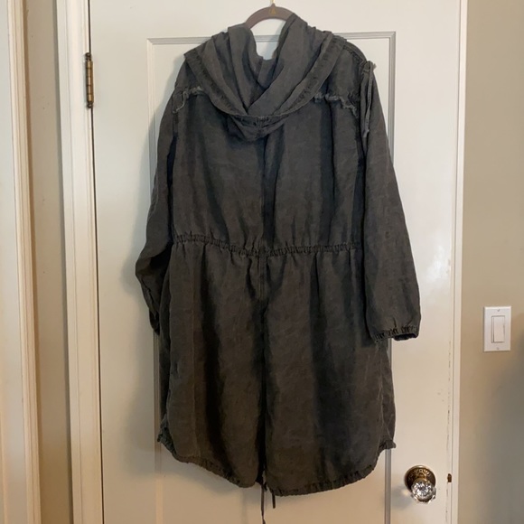 New NSF Anorak Trench Jacket Lightweight Linen - Picture 4 of 4